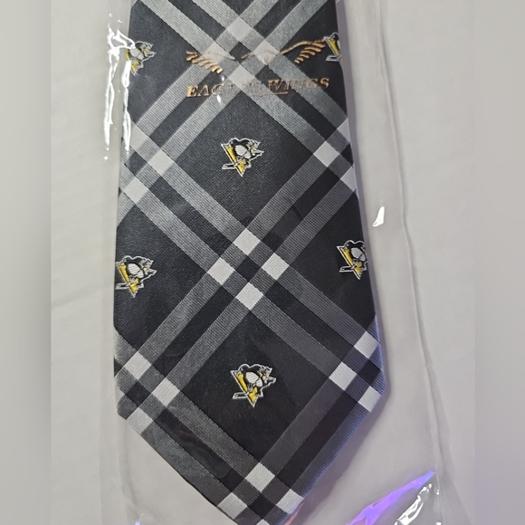 Pittsburgh Penguins Rhode Tie NHL Hockey Neckties Licensed Men's Neck Ties NWT - Picture 2 of 4